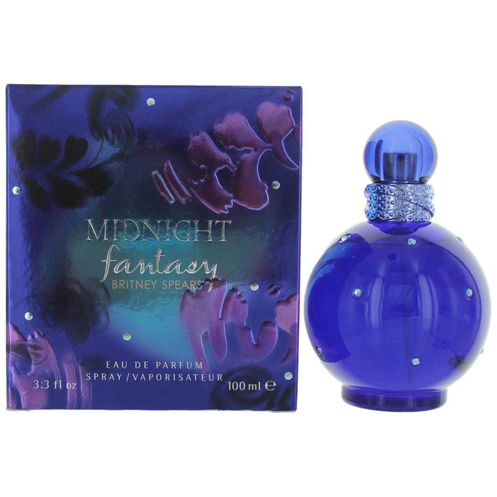 Bottle of Fantasy Midnight by Britney Spears, 3.3 oz Eau De Parfum Spray for Women